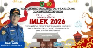 Ucapan "Selamat Tahun Baru Imlek 2026, Bapak/Ibu. Sukses selalu dan semakin gemilang dalam berkarya." Kepala Dinas Damkarmat Kabupaten Lombok Utara